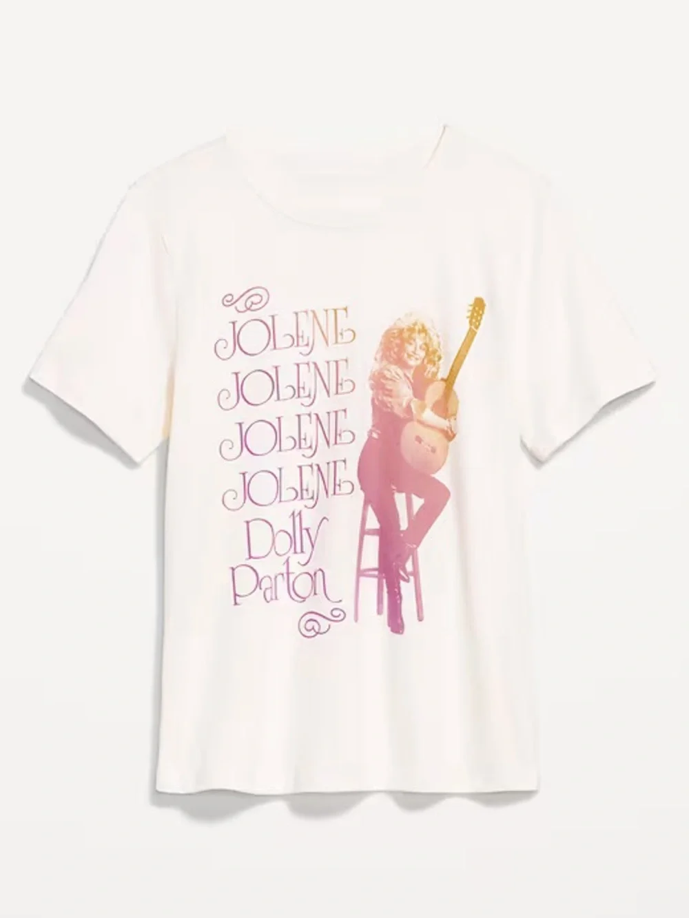 Girl’s Old Navy Dolly Parton Jolene Short Sleeve Graphic Tee Size 8